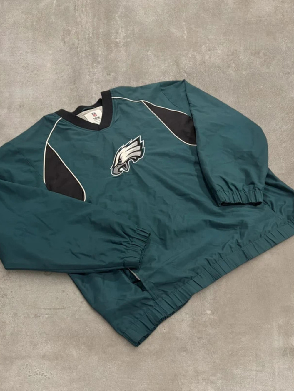 Vintage NFL Team Apparel Philadelphia Eagles Windbreaker Pullover Mens Large